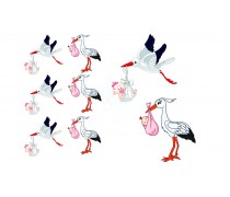 Аист девочка