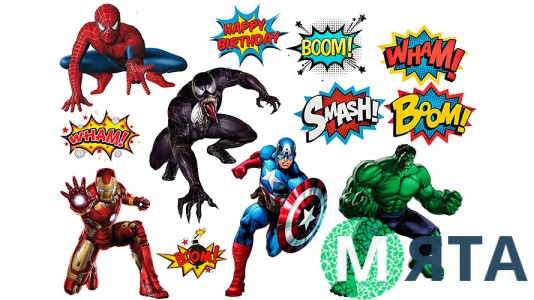 Супергерои +поп арт 3