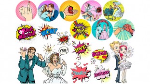 Свадебный Поп Арт 10