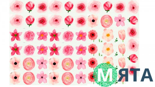 Съедобная картинка "Цветы" 20