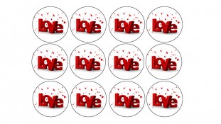 Съедобная картинка Love 