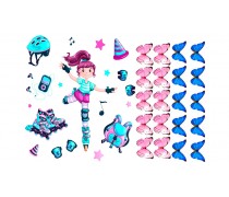 Девочка на роликах