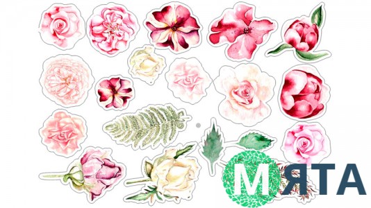 Съедобная картинка "Цветы" 22