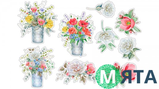 Съедобная картинка "Цветы" 24