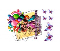  Съедобная картинка "Подружка с ДР"