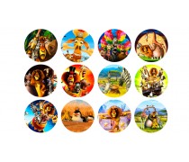 Мадагаскар для капкейков 2