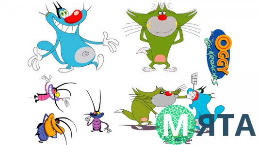 Съедобная картинка Огги и Кукарачи 2