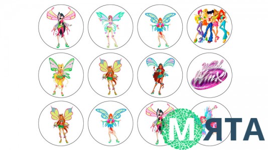Съедобная картинка Феи Винкс 3