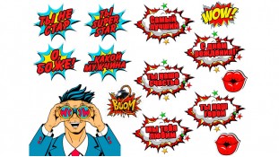 Съедобная картинка Мужской Поп Арт 15 Съедобная картинка Мужской Поп Арт 15