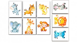 Съедобная картинка Зверята 2