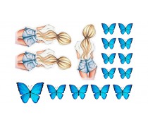  Съедобная картинка "Девушка " 1