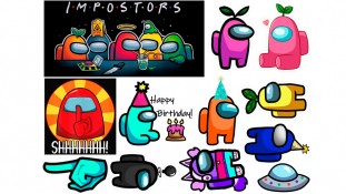 Съедобная картинка  Амонг ас (Among Us) 1