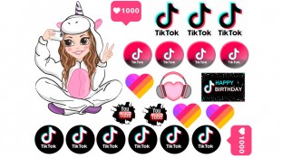 Съедобная картинка Единорог Тик Ток 4