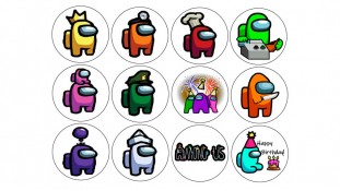 Съедобная картинка  Амонг ас (Among Us) 4