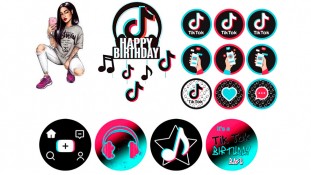 Съедобная картинка  Тик Ток 7