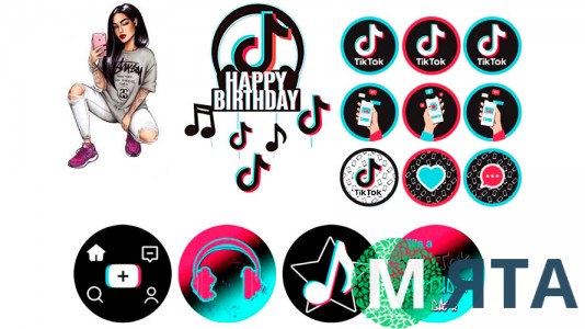 Съедобная картинка  Тик Ток 7