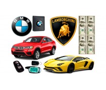 Съедобная картинка БМВ и ламборджини