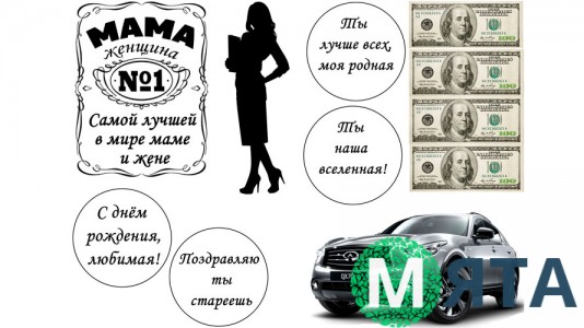 Съедобная картинка Мама №1