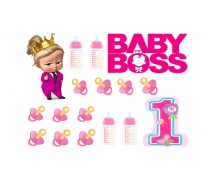 Съедобная картинка Босс-молокосос  девочка