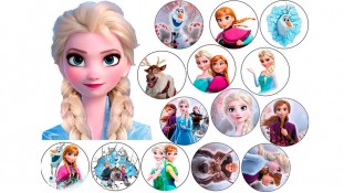 Съедобная картинка Холодное Сердце 33