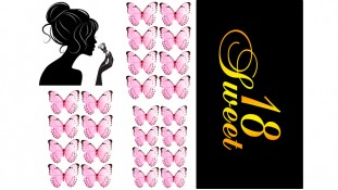 Съедобная картинка "Сладкие 18" Съедобная картинка "Сладкие 18"