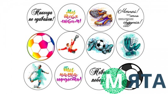 Съедобная картинка Футбол 12