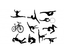 Съедобная картинка Гимнастика, танцоры