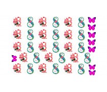 Съедобная картинка "8 Марта". 17