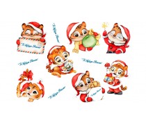 Новогодняя картинка Тигр 4