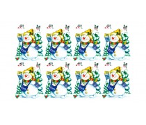 Новогодняя картинка Снеговик