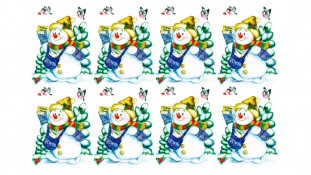 Новогодняя картинка Снеговик