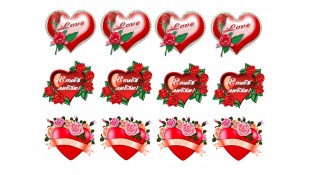 Съедобная картинка Набор для влюбленных 4