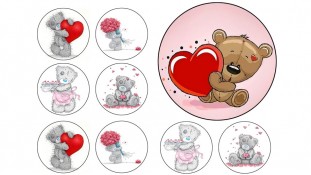 Съедобная картинка МИШКИ ТЕДДИ 5