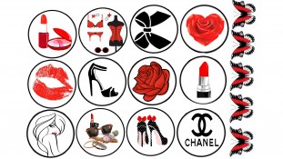 Съедобная картинка "Женский набор" Съедобная картинка "Женский набор"