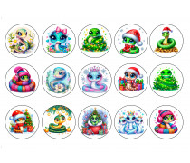 Съедобная картинка Новогодняя картинка 166