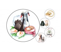 Пищевая картинка Свадебная 4