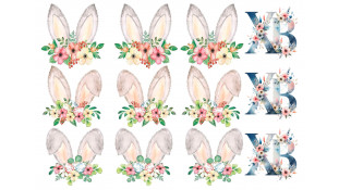 Съедобная картинка заячьи ушки Пасха 36 Съедобная картинка заячьи ушки Пасха 36