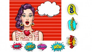 Съедобная картинка Поп Арт 2