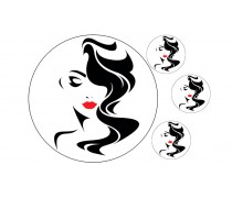 Съедобная картинка Девушка 4