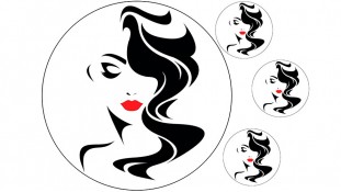 Съедобная картинка Девушка 4