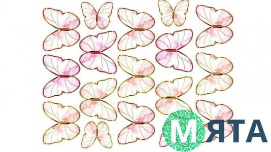 Съедобная картинка Бабочки 17