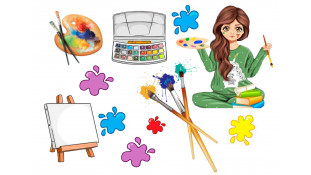 Съедобная картинка Художнику