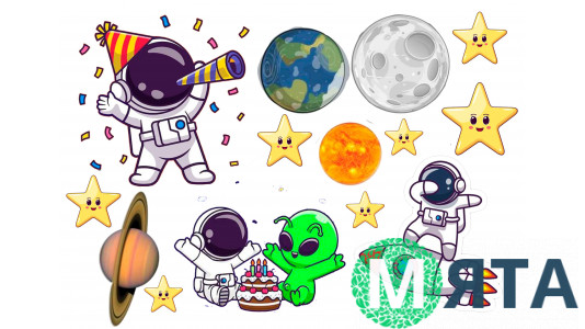 Съедобная картинка Космос 4