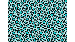 Съедобная картинка Бирюзовый Леопард  фон