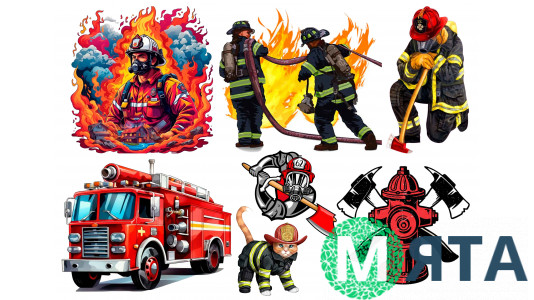 Съедобная картинка "Пожарный" 2