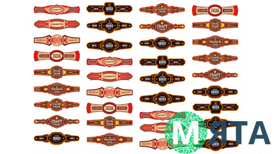 Съедобная картинка "Сигары этикетка"