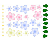 Съедобная картинка Заготовка для цветов