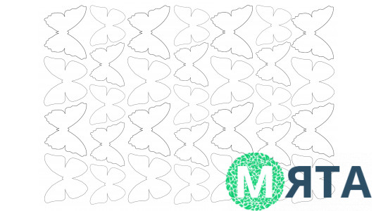 Съедобная картинка Бабочки 25