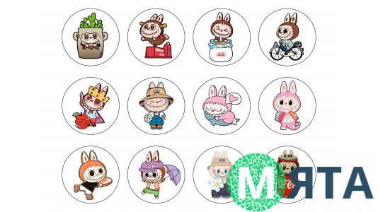 Съедобная картинка Лабубу Labubu 7