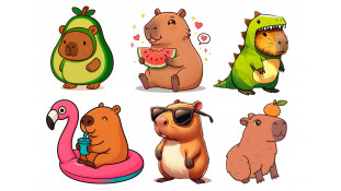 Съедобная картинка Капибара 3